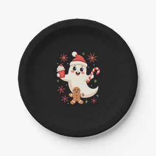 Christmas Merry Christmas For Gift Christmas Ghost Paper Plate