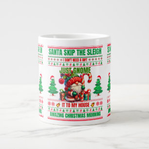Christmas Merry Christmas For Gift Christmas Gnome Large Coffee Mug
