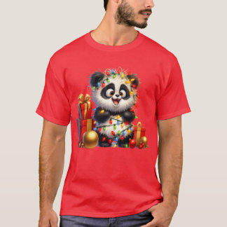Christmas Merry Christmas For Gift Christmas Panda T-Shirt