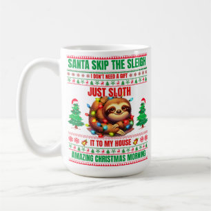 Christmas Merry Christmas For Gift Christmas Sloth Coffee Mug