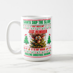 Christmas Merry Christmas For Gift Funny Reindeer Coffee Mug