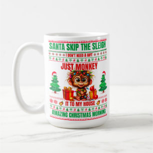 Christmas Merry Christmas For Gift Monkey Coffee Mug