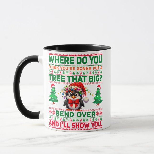 Christmas Merry Christmas For Gift Penguin Mug (Left)