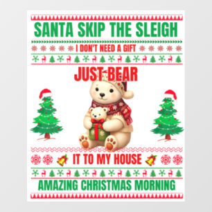 Christmas Merry Christmas For Gift White Bear