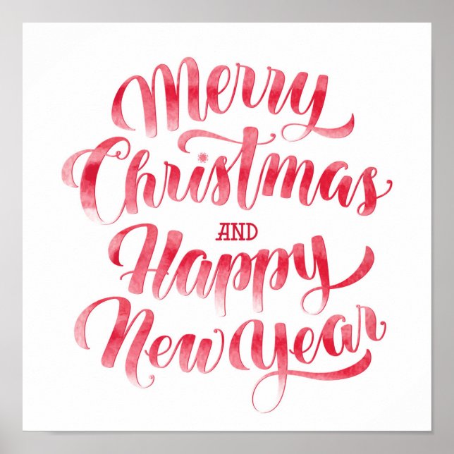 Christmas | Merry Christmas & Happy New Year Poster (Front)