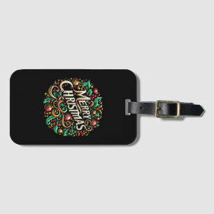 Christmas Merry Christmas Morning Holiday Cute Luggage Tag