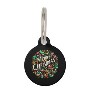 Christmas Merry Christmas Morning Holiday Cute Pet Tag