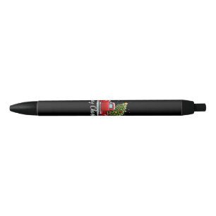 Christmas Merry Christmas Red Truck Tree Men Women Black Ink Pen