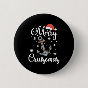 Christmas Merry Cruisemas Holiday Cruising Gift 6 Cm Round Badge