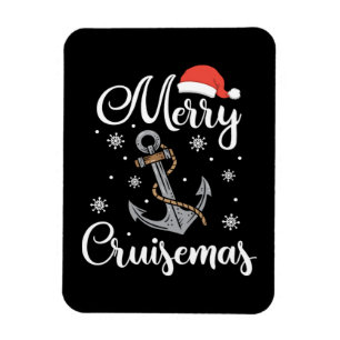 Christmas Merry Cruisemas Holiday Cruising Gift Magnet
