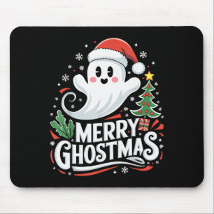 Christmas Merry Ghostmas Santa Srit Xmas Pajamas S Mouse Pad