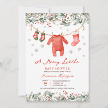 Christmas Merry Little Baby Shower