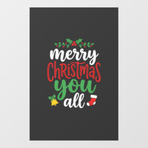 Christmas Merry You All Holiday Typography
