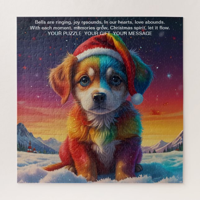 Christmas Message Joy Jigsaw Puzzle (Vertical)
