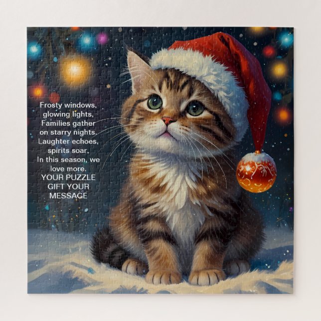 Christmas Message Joy Jigsaw Puzzle (Vertical)