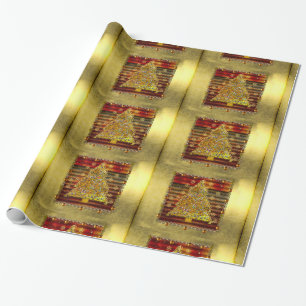 Christmas Metal Tree Wrapping Paper