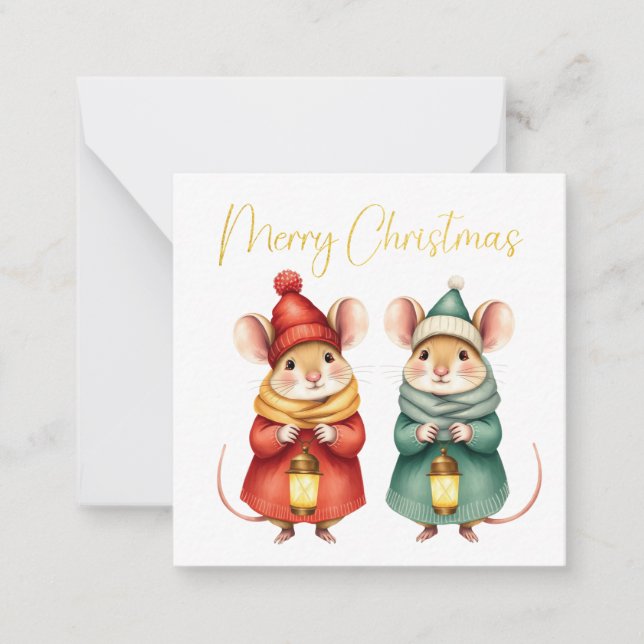 Christmas Mice Card (Front)