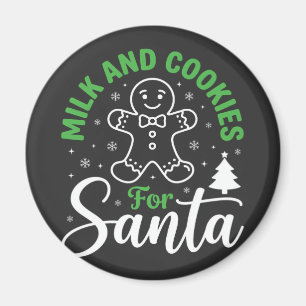 Christmas Milk and Cookies for Santa Magnet