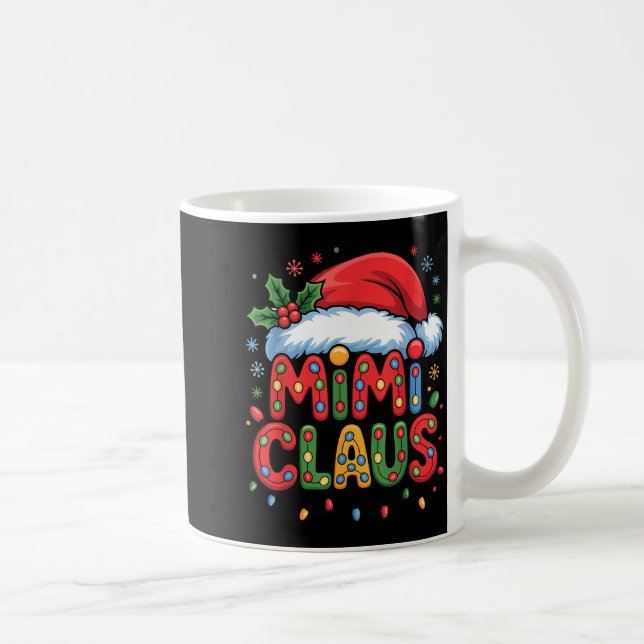 Christmas Mimi Claus Holiday Cheer Family Season H Coffee Mug (Right)