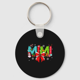 Christmas Mimi Coquette Bow Mimi Christmas  Key Ring