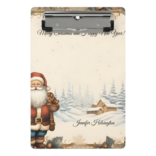 Christmas  mini clipboard (Front)