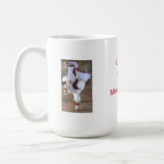 Christmas mini horse Santa hat / Angel Coffee Mug