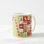 Christmas Miniature Advent Calendar Coffee Mug<br><div class="desc">Cute Christmas countdown mug and holiday cup of cheer featuring miniature Advent calendar with 25 images,  including an angel and a Christmas star. To personalise add name.</div>