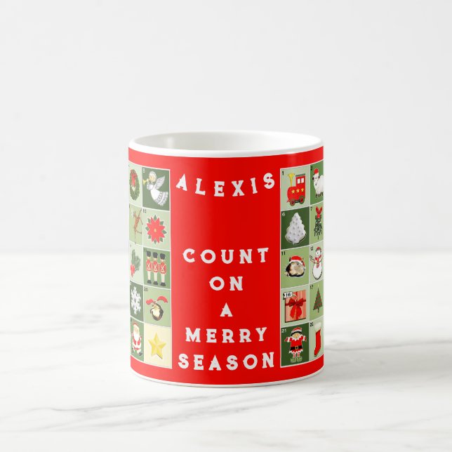Christmas Miniature Advent Calendar Coffee Mug (Center)