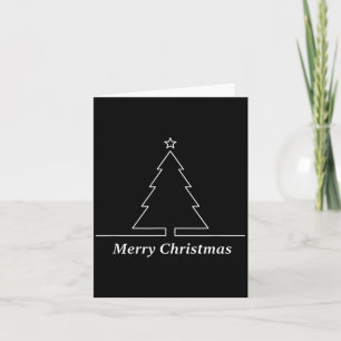 Christmas Minimal Merry Christmas Xmas Holiday Card