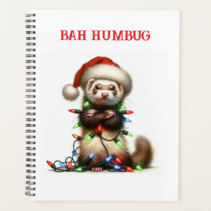 Christmas Mischief Ferret tangled Planner
