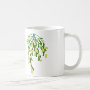 christmas mistletoe coffee mug