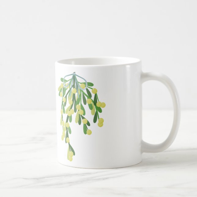 christmas mistletoe coffee mug (Right)