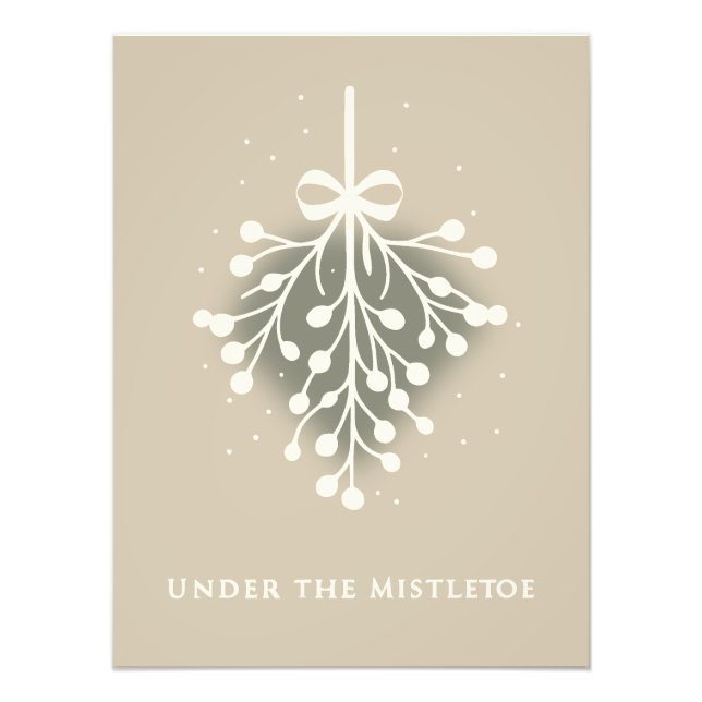 Christmas Mistletoe Photo Print (Front)
