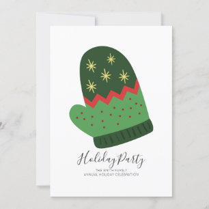 Christmas Mitten Holiday Party Invitation