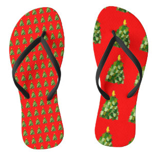 Christmas Mitten Tree Flip Flop