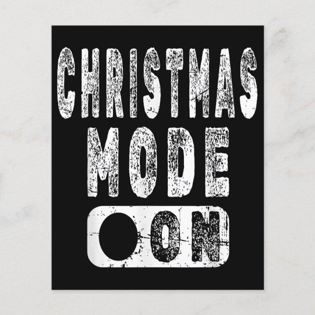 Christmas Mode On - Fun Christmas Holiday (Front)