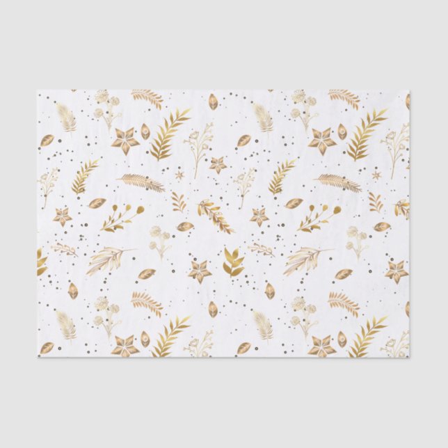 Christmas Modern Gold Arch Tissue Paper (Front)