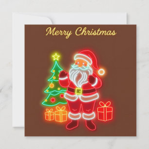 Christmas Modern Neon Holiday Collection Card