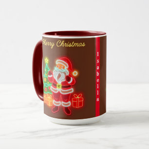 Christmas Modern Neon Holiday Collection Mug