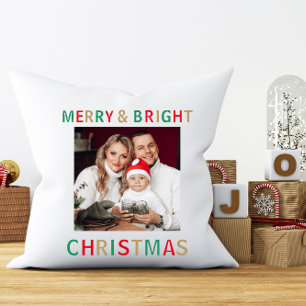 Christmas modern  photo Minimalist typography  Cushion