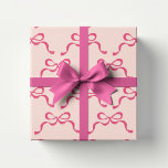Christmas Modern Pink Holiday Bows  Wrapping Paper Sheet<br><div class="desc">***this design is part of a matching collection*** _______________________ this design template is fully editable / customisable by you the customer - click personalise further button if you wish to move, add, delete, or make significant changes to the design _______________________ *if you have any DESIGN questions or need more designs...</div>