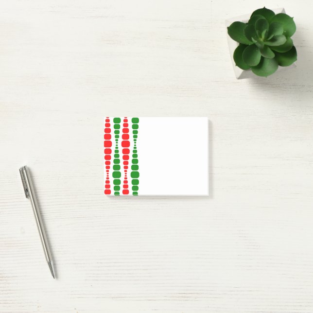 Christmas Modern Rectangles  Post-it Notes (Office)