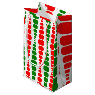 Christmas Modern Rectangles Small Gift Bag