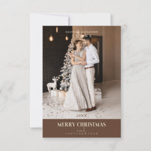 Christmas Modern  Sophisticated Photo Couple