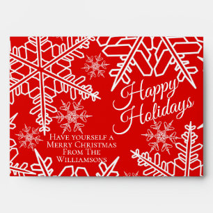 Christmas Money Red Snowflake Envelope