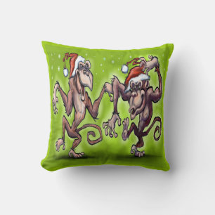 Christmas Monkeys Cushion
