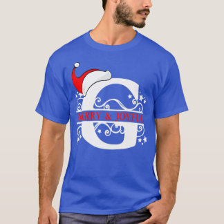 Christmas Monogram G  T-Shirt