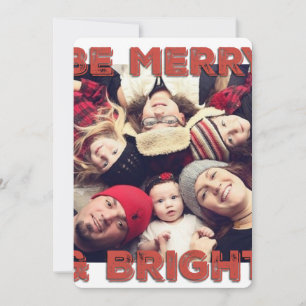 Christmas Monogram PHOTO GREETING CARD