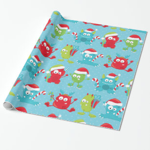 Christmas Monsters Holiday Wrapping Paper