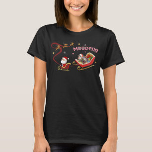 Christmas Moo Deng Hippopotamus T-Shirt